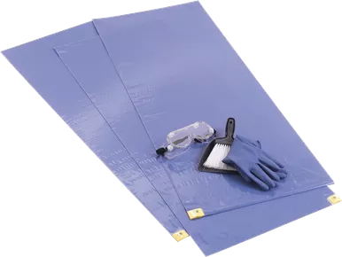 Cardinal Health CT0071 - ChemoPlus Adhesive Contamination Control Floor Mat 18" x 46", Blue