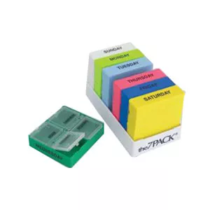 Carex Health 70034 - 7-Pack Pill Organizer 4-5/8" x 2-3/8" x 1-1/8"