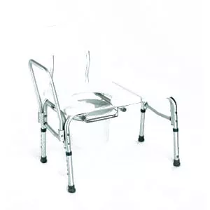 Carex Health B156-11 - Bathtub Transfer Bench w/Cut Out & Commode