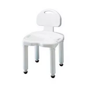 Carex Health B671-C0 - Bath Bench Carex Without Arms Plastic Frame With Backrest 21 Inch Seat Width