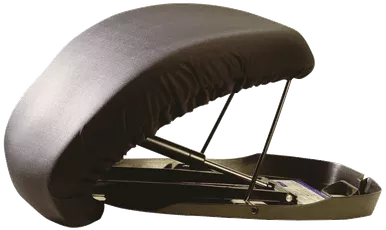 Carex Health UL100 - Uplift Premium Uplift Seat Assist Standard Manual Lifting Cushion 17", Black