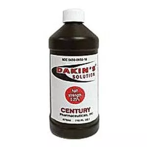 Century Pharmaceuticals 0436-0936-16 - Wound Cleanser Dakin's Solution Half Strength 16 oz. Twist Cap Bottle NonSterile Antimicrobial