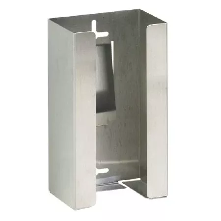 Clinton Industries Glove Box Holder Horizontal or Vertical Mounted 1-Box Capacity Silver 3.75 X 5.5 X 10 Inch Stainless Steel - Each - GS-3000-EA