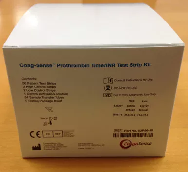 Coagusense 03P56-50 - Rapid Test Kit Coag-Sense Professional Blood Coagulation Test Prothrombin Time Test (PT/INR) Whole Blood Sample 50 Tests CLIA Waived