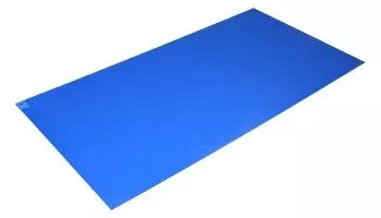 Connecticut Clean Room Adhesive Floor Mat Poly Tack 36 X 45 Inch Blue Polyethylene Film - Case of 120 - K-104B-CS
