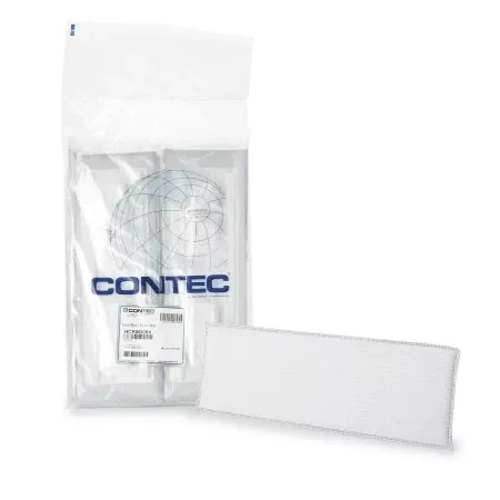 Contec Inc Cleanroom Wet Mop Pad Contec Klean Max™ Sealed Edge Medium White Microfiber / Polyester Disposable - Case of 24 - HCKM3054-CS