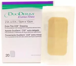 ConvaTec 187900 - Hydrocolloid Dressing DuoDERM Extra Thin 2 X 4 Inch Rectangle Sterile