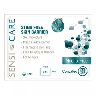 ConvaTec 413501 - Skin Barrier Wipe Sensi-Care Sting Free Silicone Based Compound Individual Packet NonSterile