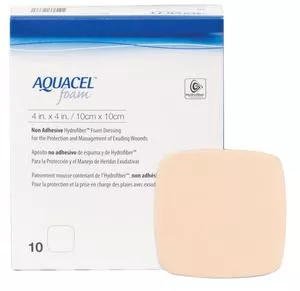 ConvaTec 420633 - Foam Dressing Aquacel 4 X 4 Inch Square Non-Adhesive without Border Sterile
