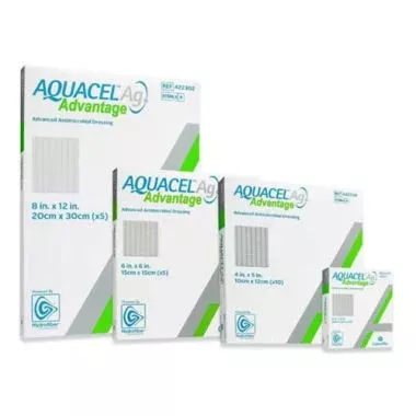 ConvaTec 422605 - Aquacel Ag Advantage Surgical Advanced Antimicrobial Dressing With Silver, 3.5" x 10" - Replaces 51412011