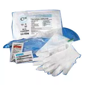 ConvaTec CS8 - Intermittent Catheter Kit Cure Catheter™ Closed System / Straight Tip 8 Fr. Without Balloon