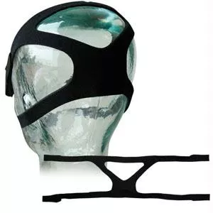 Cpap Universal 4-point Headgear With Straps, Unisize, Black- 1 Each