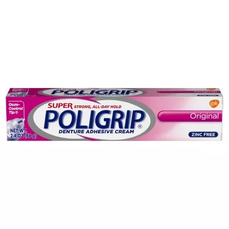 Denture Adhesive Super Poligrip Original Cream 2.4 oz.- Default Title