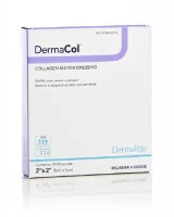 Dermarite 00302E - Collagen Dressing DermaCol™ Without Border Collagen / Sodium Alginate / Carboxyl Methylcellulose (CMC) / Ethylenediamine-tetraacetic Acid (EDTA) 2 X 2 Inch 10 Count