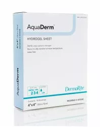 Dermarite 00324E - Hydrogel Dressing AquaDerm™ 4 X 4 Inch Square 10 Count Sterile