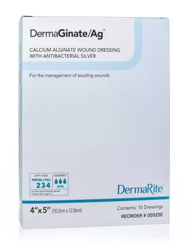 Dermarite 00530E - Silver Alginate Dressing DermaGinate/ Ag™ 12 Inch Length Rope Sterile