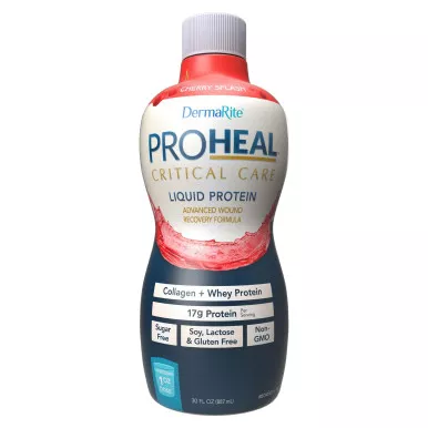 Dermarite PRO3000 - Oral Protein Supplement ProHeal™ Critical Care Cherry Splash Flavor Ready to Use 30 oz. Bottle