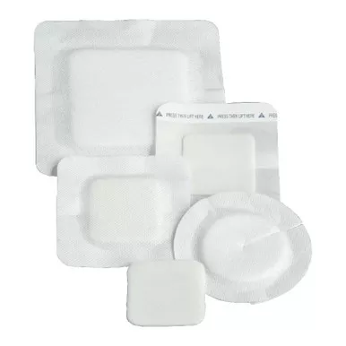 Deroyal 46-945 - Polyderm Non-Border Foam Dressing 4" x 5"