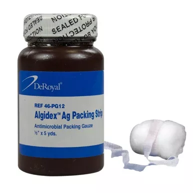 Deroyal 46-PG12 - Algidex Ag Silver Alginate Packing Dressing 1/2" x 5 yds.