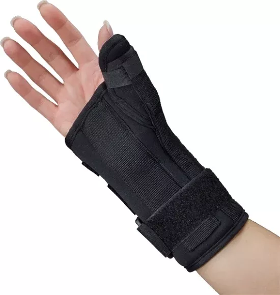 DeRoyal Black Foam Wrist and Thumb Length 8 Inch