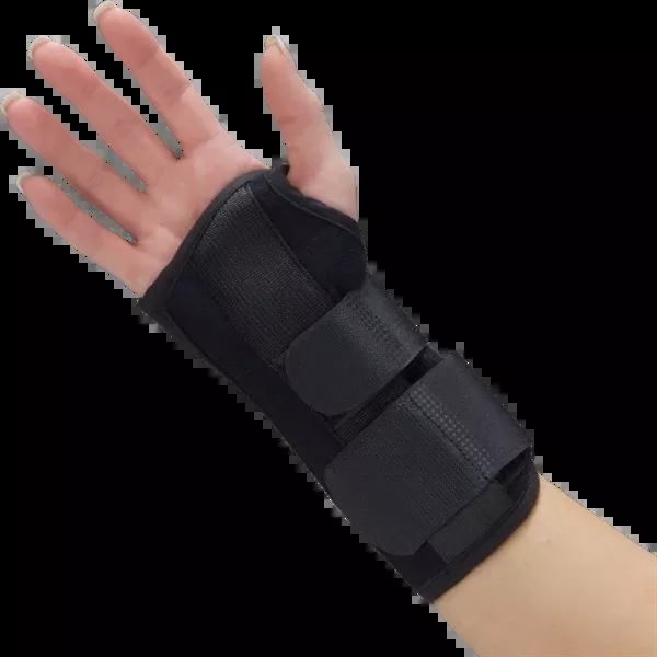 DeRoyal Universal Black Foam Wrist Splint 7 Inch