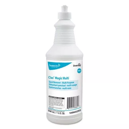 Diversey Laundry Stain Remover Clax Magic Multi 32 oz. Squeeze Bottle Liquid Surfactant Scent - Case of 6 - 100905393-CS