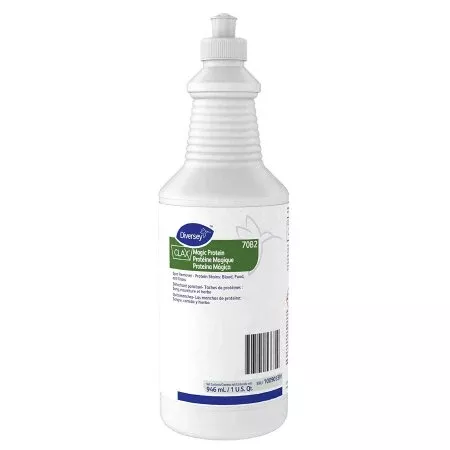 Diversey Laundry Stain Remover Clax Magic Protein 32 oz. Squeeze Bottle Liquid Surfactant Scent - Case of 6 - 100905391-CS