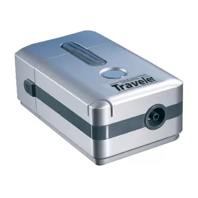 Drive Medical 6910D-DR - Traveler Handheld Compressor Nebulizer System Small Volume Medication Cup Universal Aerosol Mask Delivery - Battery not included