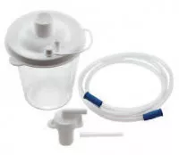 Drive Medical 7305D-633 - Suction Canister Vacu-Aide QSU 800 mL Float Valve Shut-Off Lid