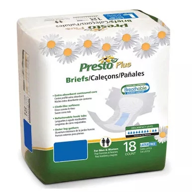 Drylock ABB21040 - Presto Supreme Brief, Large, 45"-58"