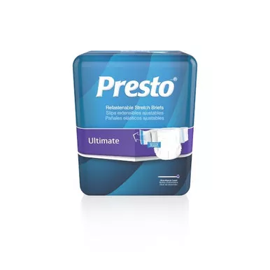 Drylock ABS31030 - Presto Ultimate Stretch Incontinence Brief, Medium - Regular, 16 Pack