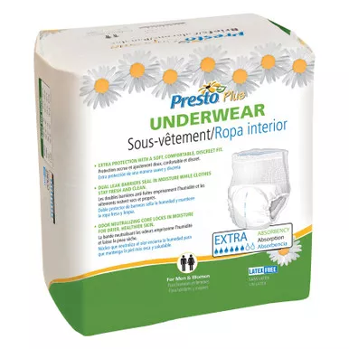 Drylock AUB23010 - Presto Supreme Classic Protective Underwear Small 22" - 36" Maximum Absorbency