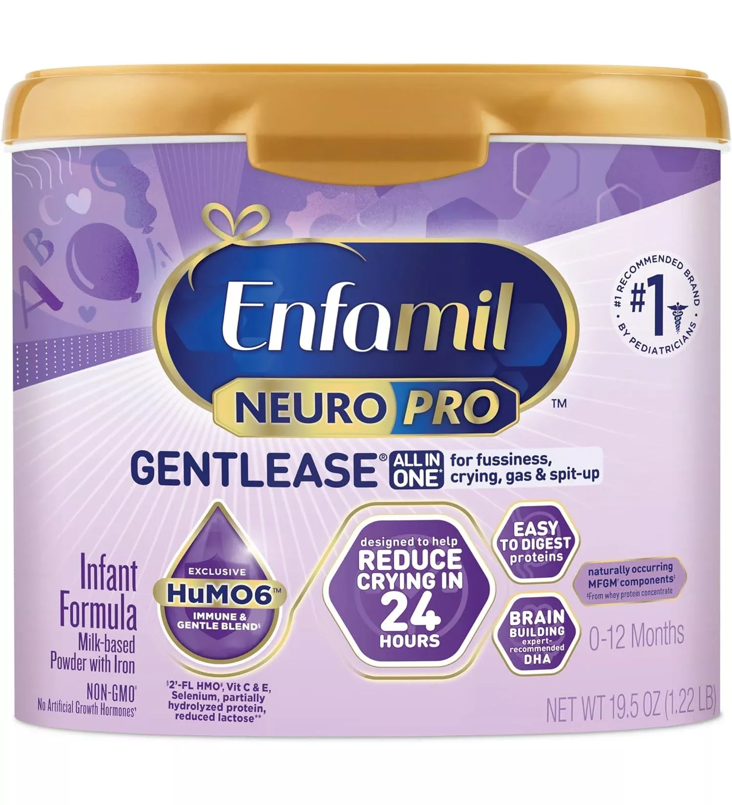 Enfamil Neuropro Gentlease Powder, 19.5 Oz. Tub- Each of 1