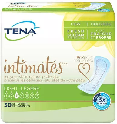 Essity 54358 - Bladder Control Pad TENA Intimates™ Ultra Thin Light 9 Inch Length Light Absorbency Dry-Fast Core™ One Size Fits Most