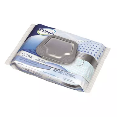 Essity 65720 - Rinse-Free Bath Wipe TENA ProSkin™ Ultra Soft Pack Aloe / Vitamin E / Chamomile Scented 48 Count