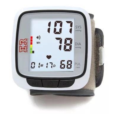 Ever Ready First Aid EVRLD737BK - Automatic Blood Pressure Wrist Cuff Wearable Monitor - Batteries Included