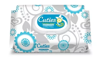 First Quality CR-16413/3 - Cuties Sensitive Soft Pack, 72 wipes
