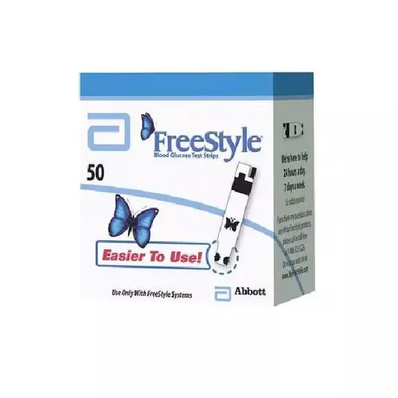 Freestyle Blood Glucose Test Strip (50 Count) Retail- Box of 50