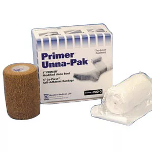Gentell GL-2003 - Primer Modified Unna Boot and Self Adherent Bandages, 3" Primer and 3" Duban Bandage