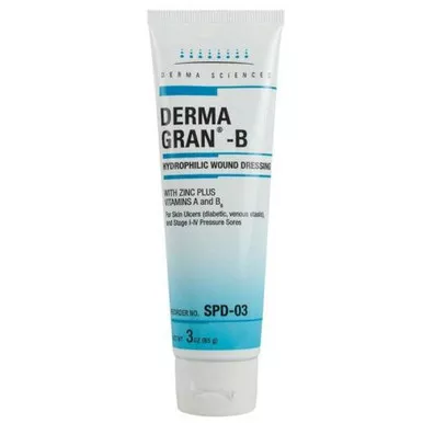 Gentell SPD-03 - Hydrophilic Wound Dressing Dermagran B 3 oz. tube NonSterile