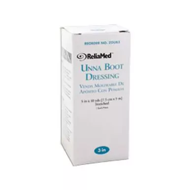Gentell UB3 - ReliaMed Latex-Free Unna Boot Dressing 3" x 10 yds.