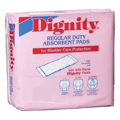 Hartmann 26954 - Incontinence Liner Dignity Regular-Duty 4 X 12 Inch Light Absorbency Polymer Core One Size Fits Most