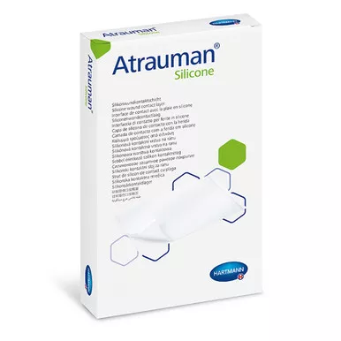 Hartmann 499562 - Atrauman Non Adherent Wound Contact Layer with Silicone on both side, 3" x 4", 7.5cm x 10cm