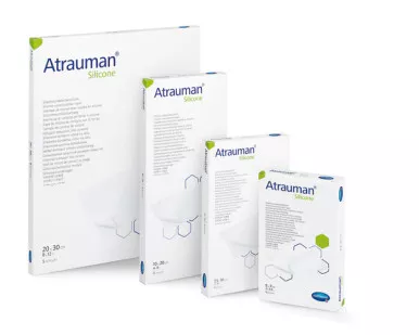 Hartmann 499564 - Atrauman Non Adherent Wound Contact Layer with Silicone on Both Sides, 4" x 8", 10cm x 20cm