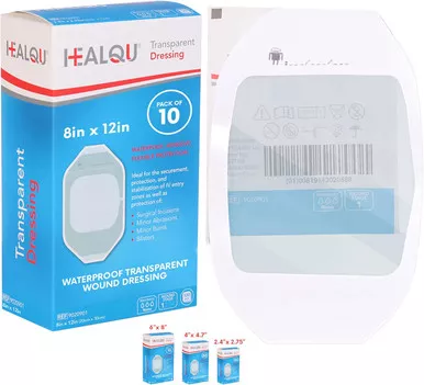 Healqu 9020915 - HEALQU Transparent Dressing 8 x 12