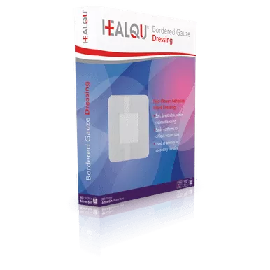 Healqu 9022966 - HEALQU Bordered Gauze Dressing 6 x 6