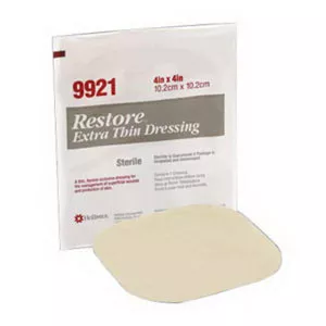 Hollister 519925 - Hydrocolloid Dressing Restore™ Extra Thin 8 X 8 Inch Square Sterile
