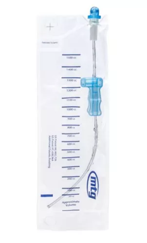 HR Pharmaceuticals 22712 - Jiffy Cath Soft Coude Closed System Intermittent Catheter, 12 Fr, 16"