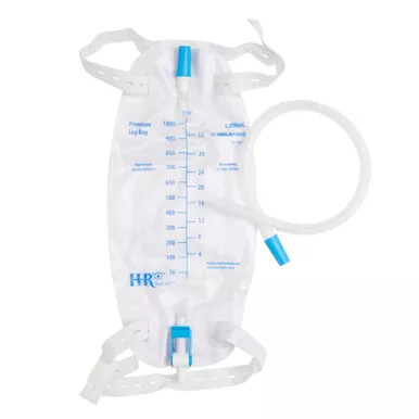 HR Pharmaceuticals HRLB1000 - TruCath Premium Leg Bag, 1000ml