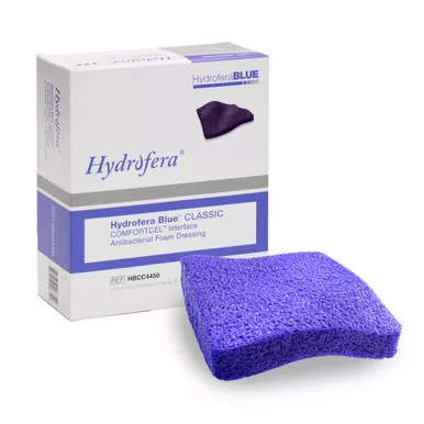 Hydrofera HBCC6675 - Hydrofera Blue Comfortcel Interface, Foam Dressing, 6" x 6" x .75"